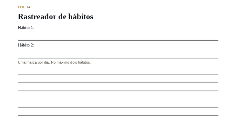Rastreador de progresso do ESTUDA 30